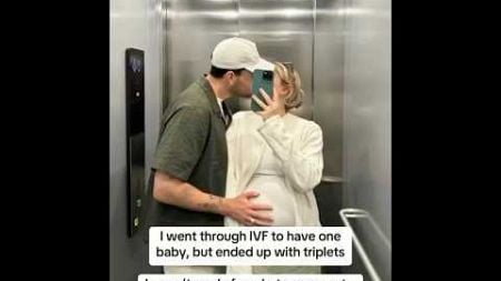 IVF Triplets 🥹 #triplets #ivf #pregnancy #health #shock #usa