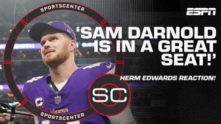 &#39;Sam Darnold&#39;s in a GREAT SEAT&#39; 🗣️ Herm Edwards REACTS to Vikings&#39; 9-WIN STREAK ‼️ | SportsCenter