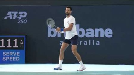 Novak Djokovic trains ahead of season-opener at Brisbane International｜Australia｜Serbia｜ATP｜Tennis