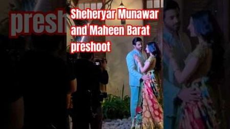 Sheheryar Munawar and Maheen Barat preshoot ♥️♥️ #shortsfeed #wedding