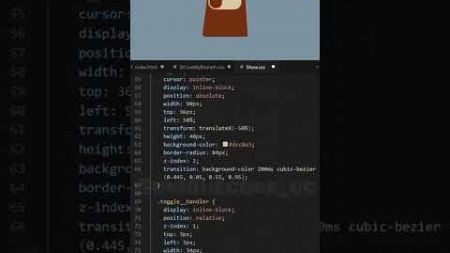 Create a Micro CSS Bear 🐻 Toggle #coding #frontend #programming #softwaredeveloper #webdevelopment