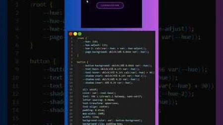 Glowy Button Using HTML CSS #shorts