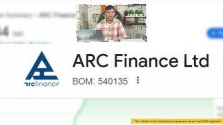 Arc Finance Stock Overview | One Year Return More Than 50 %||Latest Update