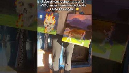 Meine Kunst zeigen, an der ich 59 Stunden gemalt habe, bis die Leute mögen… #minecraft