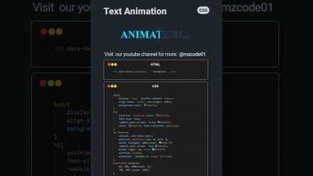 CSS Tips and Tricks: Text Animation #css #coding #shorts #cssshorts #webdesign #viral #csstricks