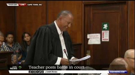 Basic Education | Court hears urgent interdict application against 2400 teaching post cuts in W Cape