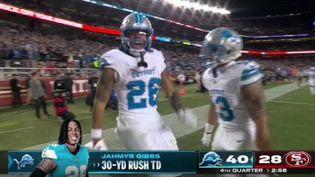 Jahmyr Gibbs&#39; 30-yard TD run puts game out of reach for the 49ers 👀 | NFL on ESPN