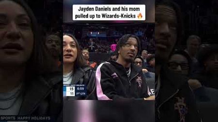 Jayden Daniels pulled up to Wizards-Knicks 🙌