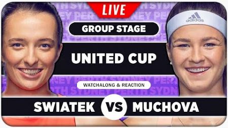 SWIATEK vs MUCHOVA • United Cup 2025 • LIVE Tennis Play by Play Stream