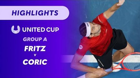 Taylor Fritz (USA) v Borna Coric (CRO) - United Cup Highlights | Wide World of Sports