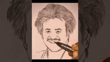 Superstar Rajinikanth mass Drawing🔥#rajinikanth #superstar #anirudh #drawing#art#shorts