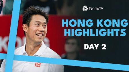 Shapovalov Faces Nishikori, Shang, Bu &amp; Borges Feature | Hong Kong Day 2 Highlights