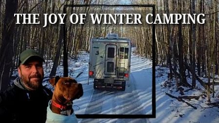 Winter Camping at a Snowy Remote Location for the New Year