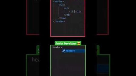 Junior Vs Senior Developer #programming #html #javascript #webdevelopment #html5 #webdesign #css3