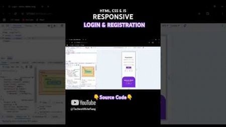 Responsive Login Form #html #css #javascript #webdesign #webdevelopment #plants #responsivedesign