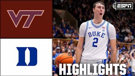 Cooper Flagg SHOWS OUT with 24 PTS in Duke’s BIG WIN vs. Virginia Tech 🔥😤 | ESPN CBB