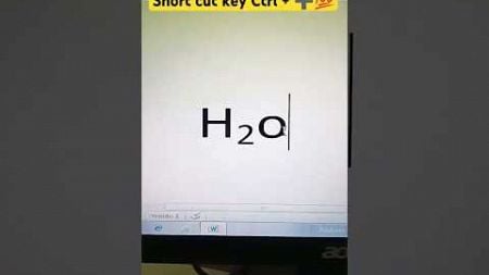 Computer short cut key for apply subscript and superscript sho but (ctrl+shift+➕)#msword#viralvideo