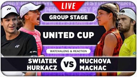 SWIATEK / HURKACZ vs MUCHOVA / MACHAC • United Cup 2025 • LIVE Tennis Play by Play Stream