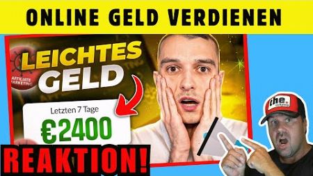 2400€ Monat mit genialer Affiliate Marketing Strategie - Online Geld verdienen 2024 | Reaktion