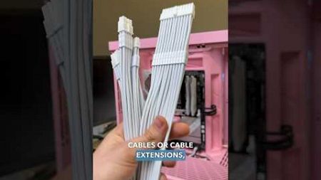 PC Cable Management Pro Tip! Pre-Run Cables #pc #tech #gamingpc #computerbuild #pcbuild