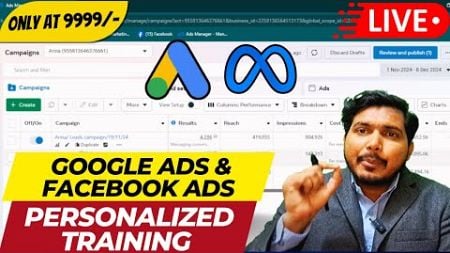 Live Facebook Ads Personalized Training Facebook Ads Course for Beginner