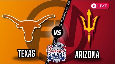 🍑Peach Bowl: Texas vs. Arizona State - Live Stream Commentary 📻