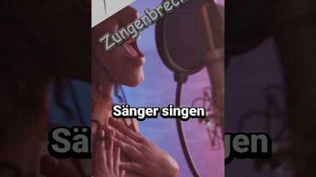 &quot;Sänger singen&quot; der #Zungenbrecher - verbessere Deine Aussprache #singen