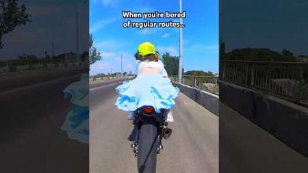 When you’re bored of regular routes… Surprise mode ON! 🏍 😅 #moto #bikelife