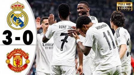 Real Madrid vs Manchester United 3-0 • Champions League Highlights &amp; All Goal• Hasil Bola Tadi Malam