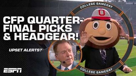 COLLEGE FOOTBALL PLAYOFF QUARTERFINAL PICKS 🚨 Upsets brewing? 👀 | College GameDay