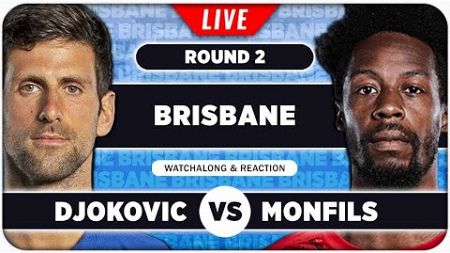 DJOKOVIC vs MONFILS • ATP Brisbane 2025 • LIVE Tennis Play by Play Stream