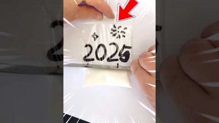 New Year Craft 2025 ideas 😲😱 || #shorts #shortsfeed #experiment @CrazyXYZ