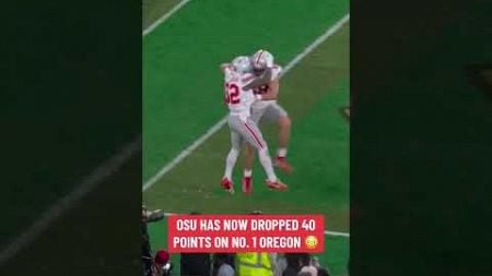 OHIO STATE DROPPED 40 ON NO. 1 OREGON 😳