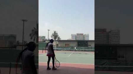 Can you feel the power in those shots? Damnit! #foryou #tennis #shorts #youtubeshorts