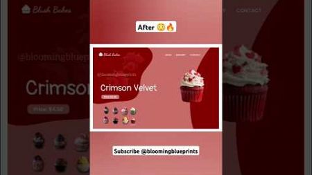 Cupcakes Web Design in Figma🔥 #figma #ui #ux #viralvideo #shorts #figmadesign #uiuxdesign