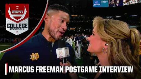 Marcus Freeman on Notre Dame’s win: Riley Leonard will find a way! | ESPN College Football