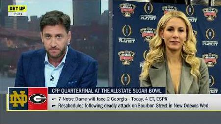 Laura Rutledge on how Notre Dame and Georgia are preparing for the postponed Sugar Bowl | Get Up