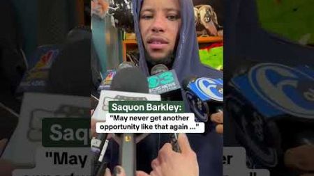 Saquon Barkley reacted to not chasing the rushing record (via devankaney/X)