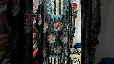 Ajrakh Velvet Designer kurties Now in Trend 📉📉 Best quality in ajrak print 2.5 miter kurti New rate