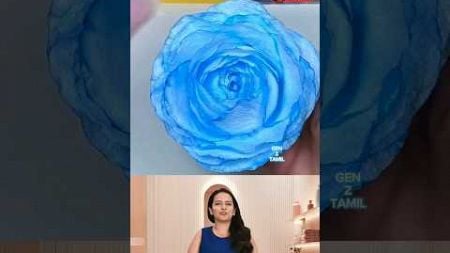 🤯அழகான பூ🌸 நீங்களே வீட்ல செய்யலாம்🤯 #shorts #tamil #diy #craft #viralvideo #trending