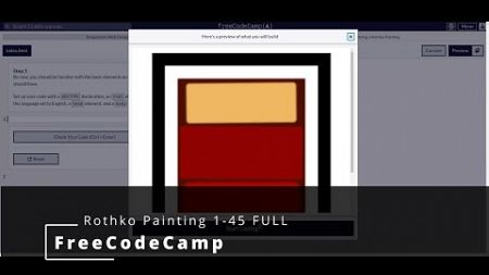 FreeCodeCamp 🌐 Responsive Web Design 🌐 Rothko Painting 1-45 (full)