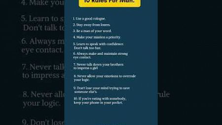 Rules for man #psychology #quotes #motivation