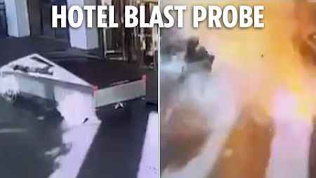 Cop probe begins after Tesla Cybertruck explodes outside Trump hotel killing driver