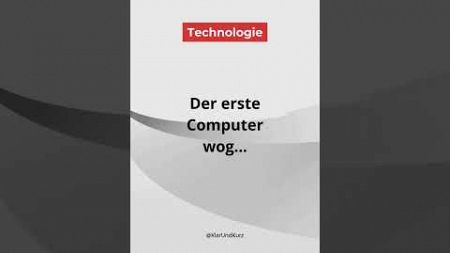 Erfahre mehr über die Anfänge der Technologie! #shorts #technologies #geschichte