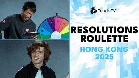 ATP Stars Play Resolutions Roulette in Hong Kong!