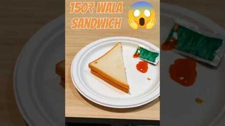 Chicken Sandwich 150₹ Wala 😱 Airport Food | Street Food IGI Airport #shorts #chickensandwich #food