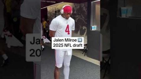 Jalen Milroe has declared for the 2025 NFL Draft