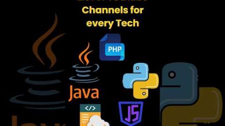 Youtube channels for every tech Stack #coding #softwareengineering #javascript #java #shortsfeed