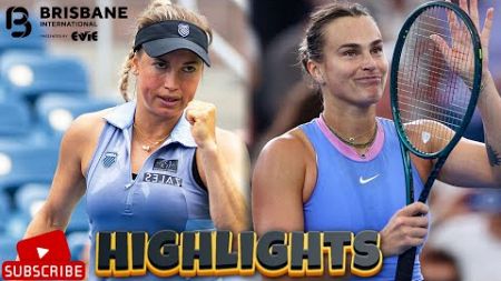 Aryna Sabalenka vs Yulia Putintseva Round 3 Highlights | Brisbane 2025