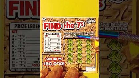 Find the 7s Scratcher #lottery #scratchofftickets